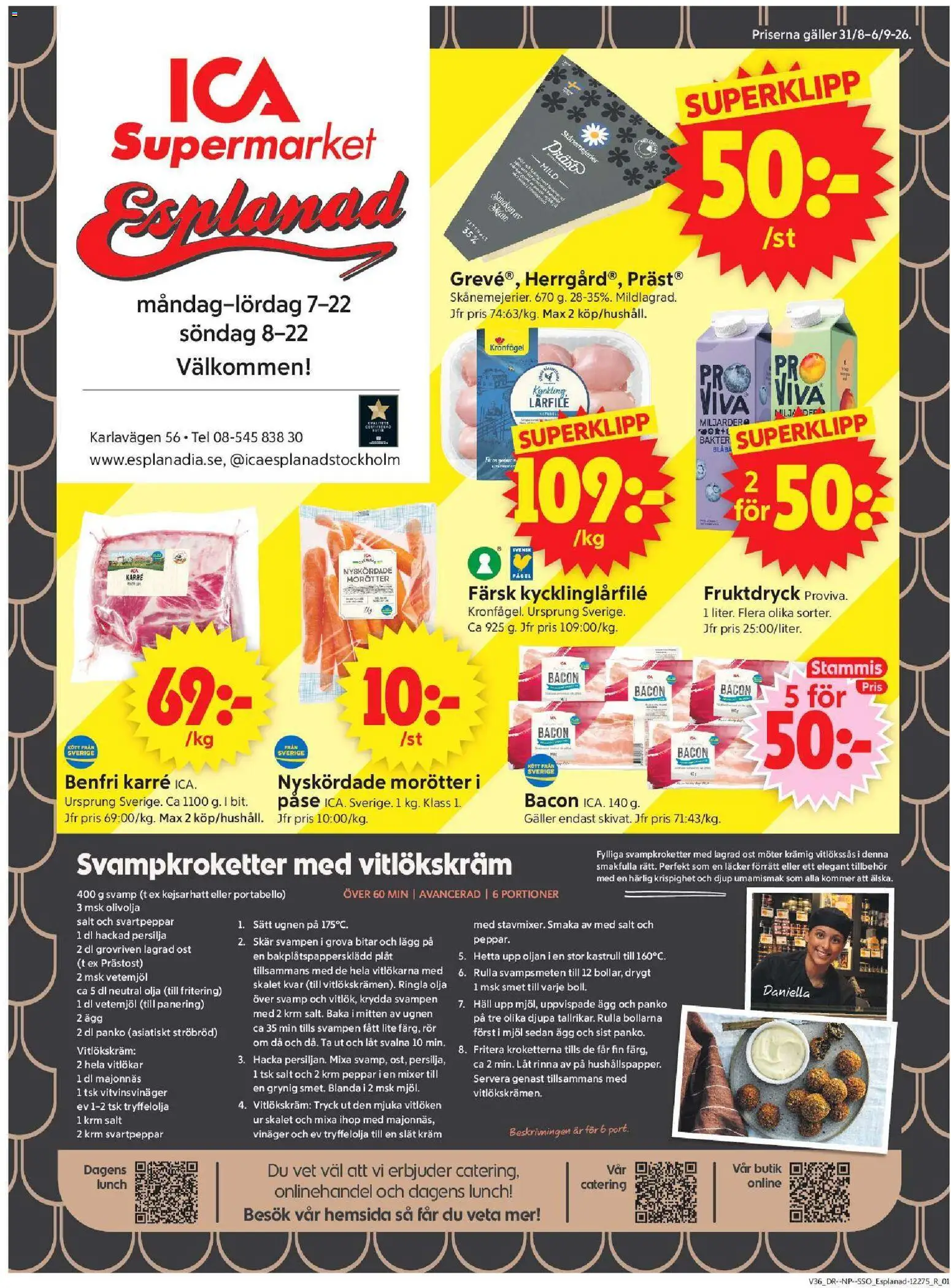 Förhandsgranska reklamblad ICA Supermarket erbjudanden från butik ICA Supermarket gäller från 31/08/2026