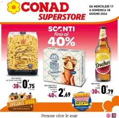 Anteprima dell'opuscolo Conad volantino Superstore Sicilia dal negozio Conad valido da 17/06/2026