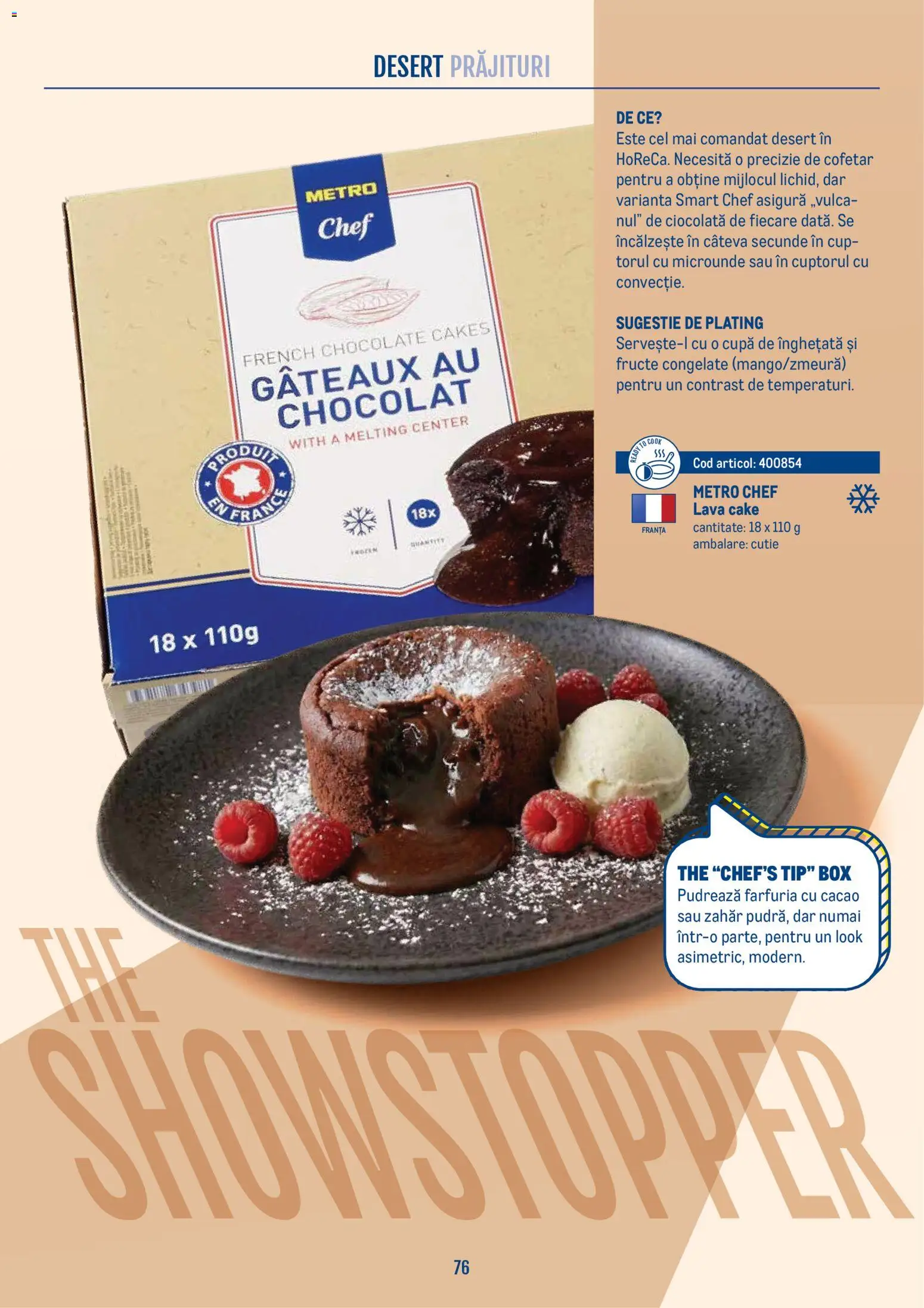 Previzualizarea de cataloage: Metro Metro Catalog Smart Chef valabil de la 21.04.2026 - Ciocolată, Înghețată, Desert, Fructe, Zahăr, Cacao, Tip, Fructe congelate