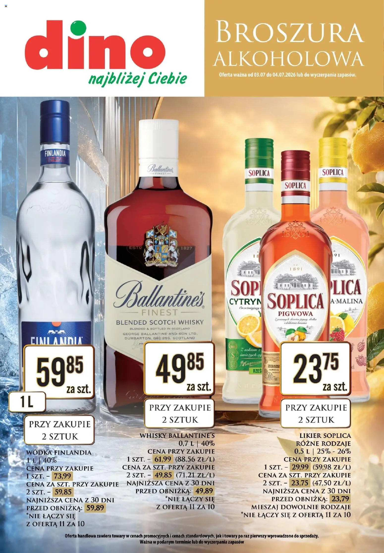 Pogląd gazetki "Dino gazetka alkoholowa" ze sklepu Dino ważnej od 03.07.2026