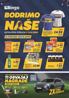 Pregled letka Bingo Bodrimo naše trgovine Bingo vrijedi od 02.06.2026