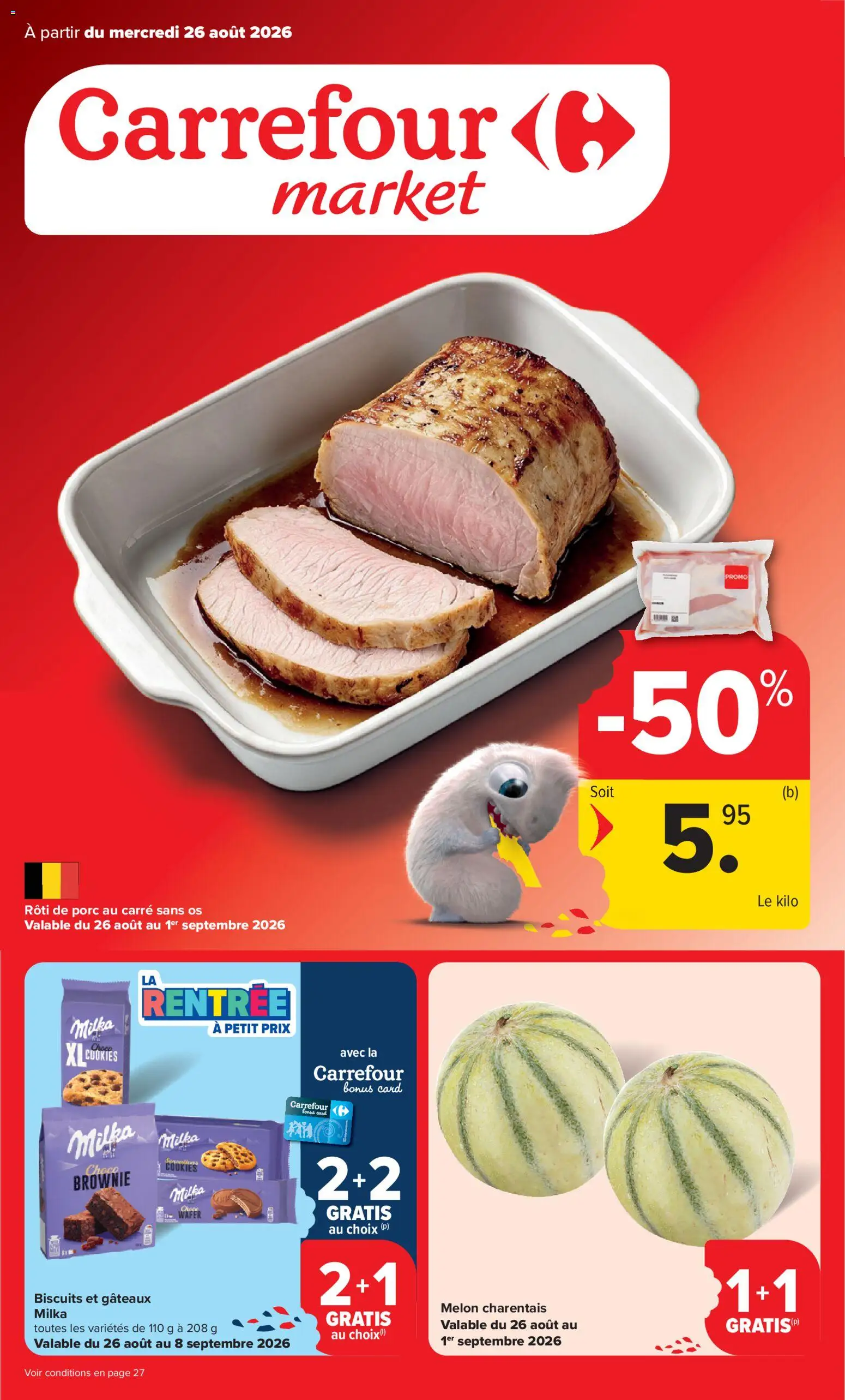Voorbeeld van Carrefour Publicité Market van winkel Carrefour geldig vanaf 26/08/2026
