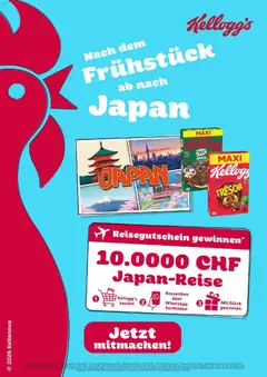 Vorschau des Merkblatts Kellogg: Nach dem Frühstück ab nach Japan. vom Shop Angebote gültig von 24.08.2026 bis 20.09.2026
