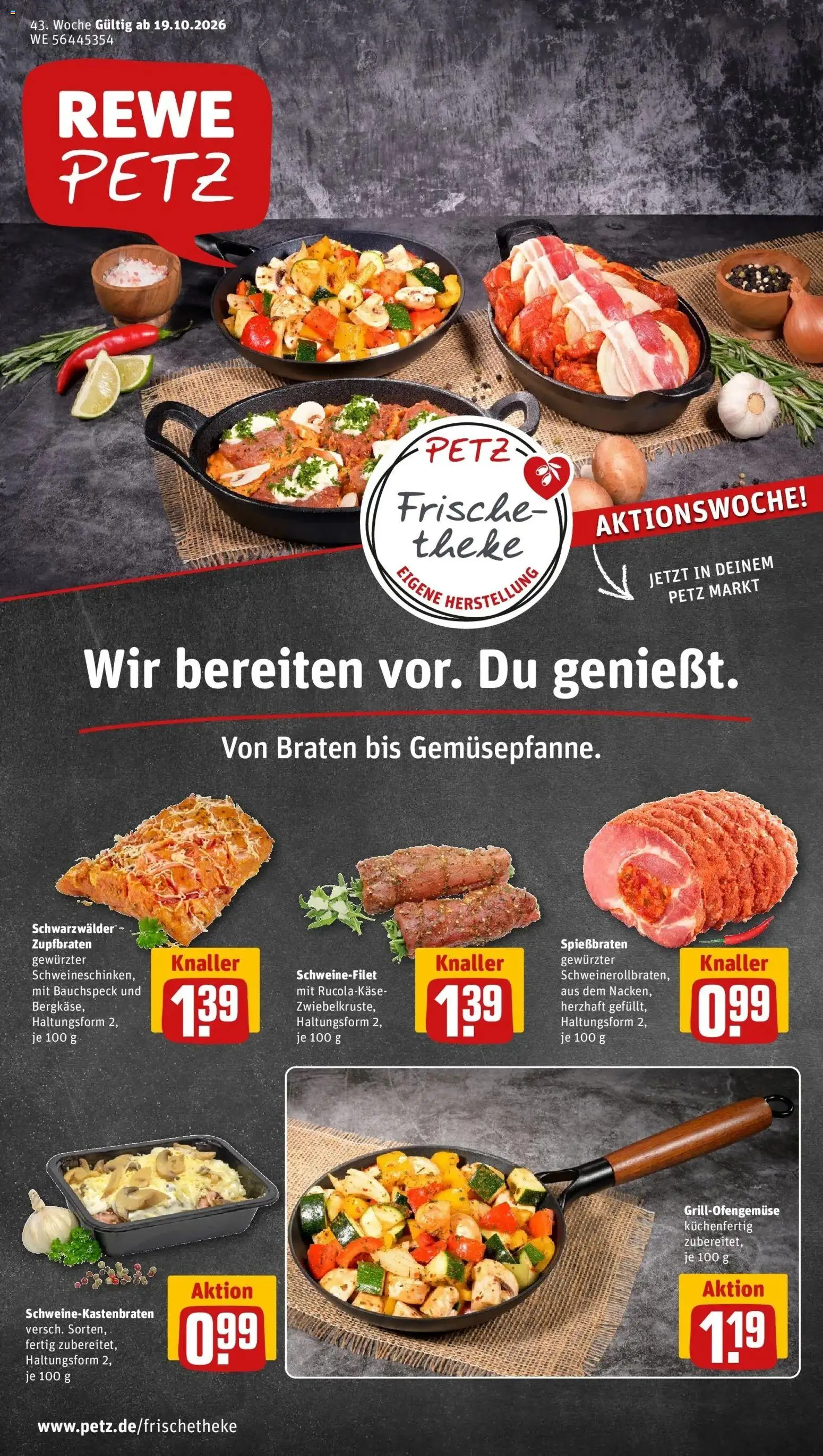 Vorschau von dem Prospekt des Geschäftes Rewe, gültig ab dem 19.10.2026