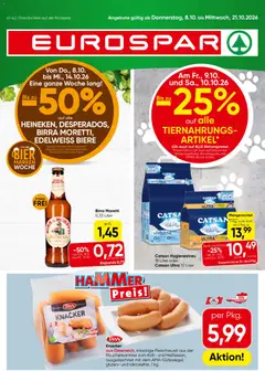 Vorschau der Angebote: Eurospar Eurospar Flugblatt gültig ab 08.10.2026