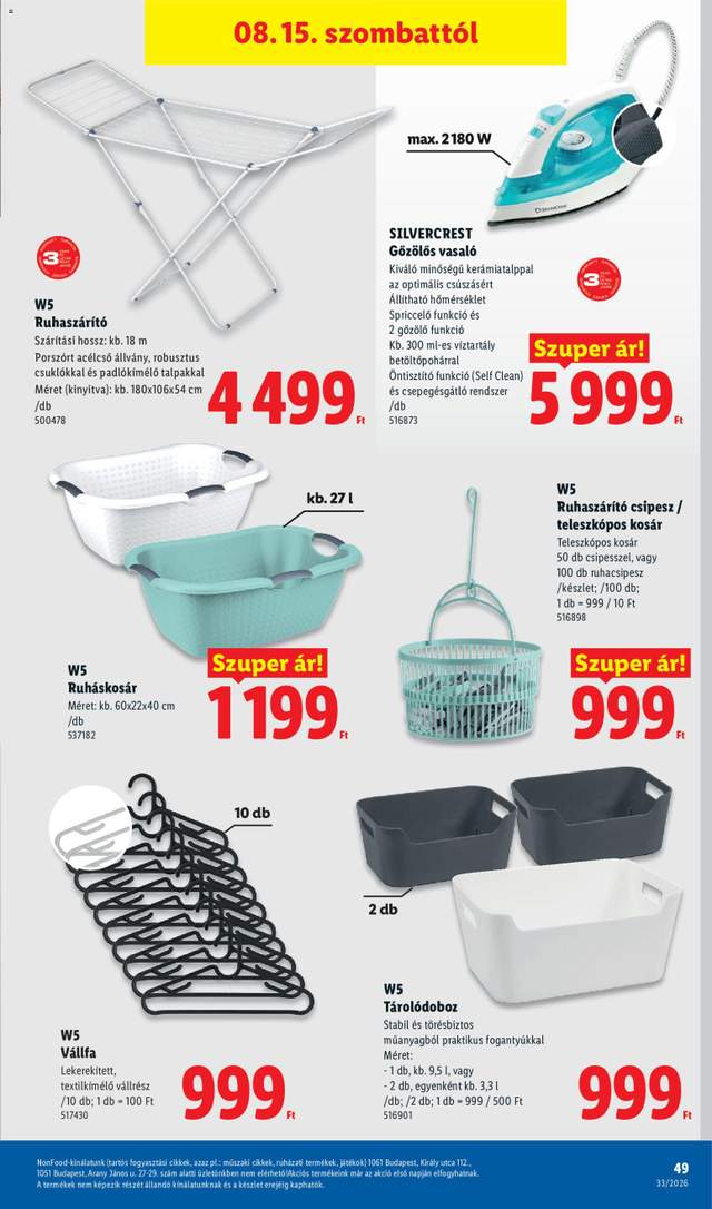 Új Lidl akciós újság 08.13.