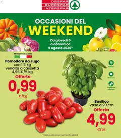 Anteprima dell'opuscolo Eurospar volantino Weekend dal negozio Eurospar valido da 06/08/2026