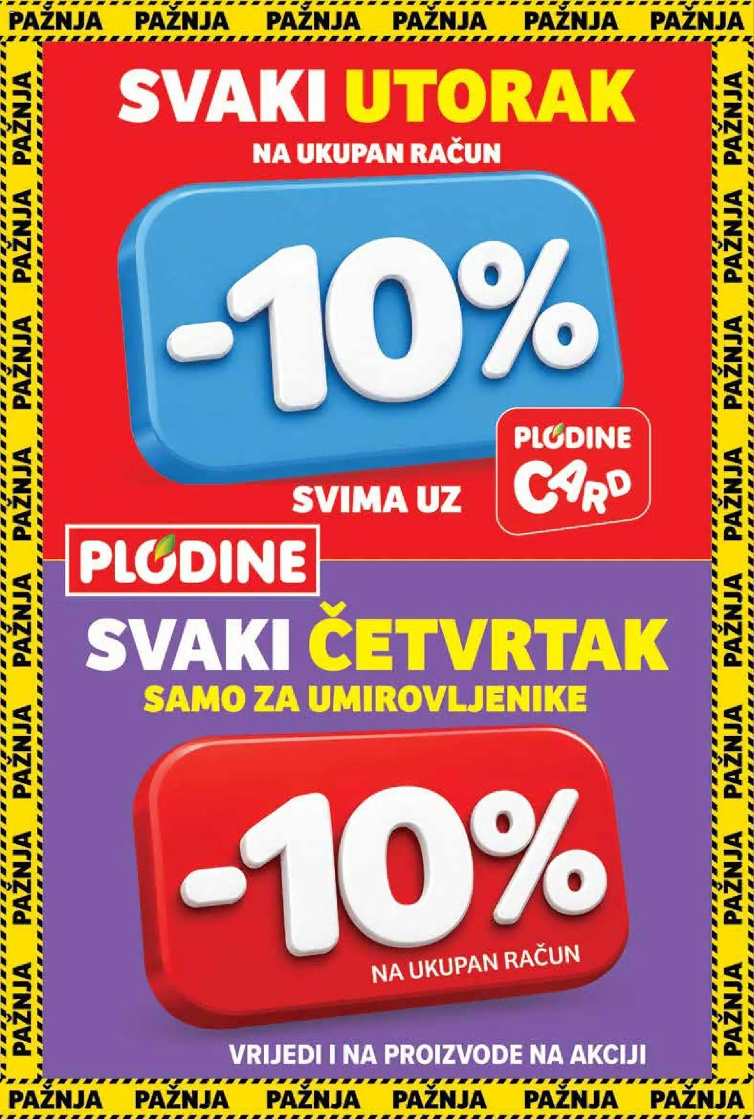 Pregled letka Plodine Katalog trgovine Plodine vrijedi od 21.10.2026