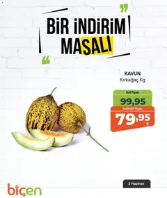 Biçen Market Biçen Market - Bir İndirim MaSalı - meyve 02.06.2026 - Broşürünün önizlemesi