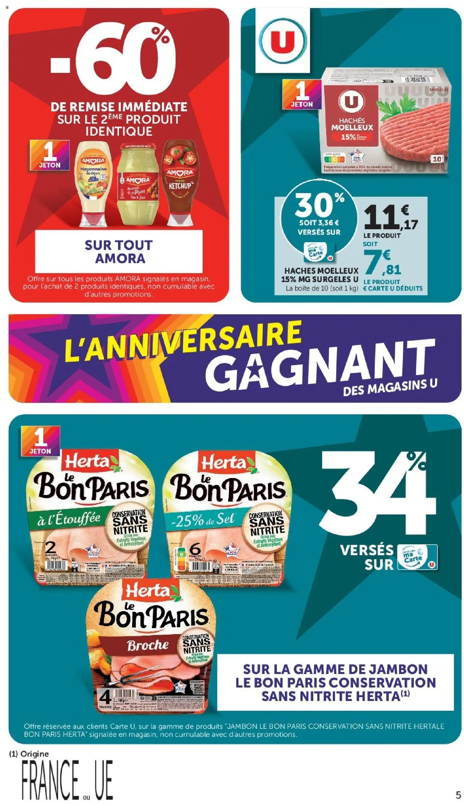 Prévisualisation de Hyper U catalogue du magasin Hyper U formulaire valide 08/09/2026 - Jambon, Mayonnaise, Viande, Sel, Viande bovine