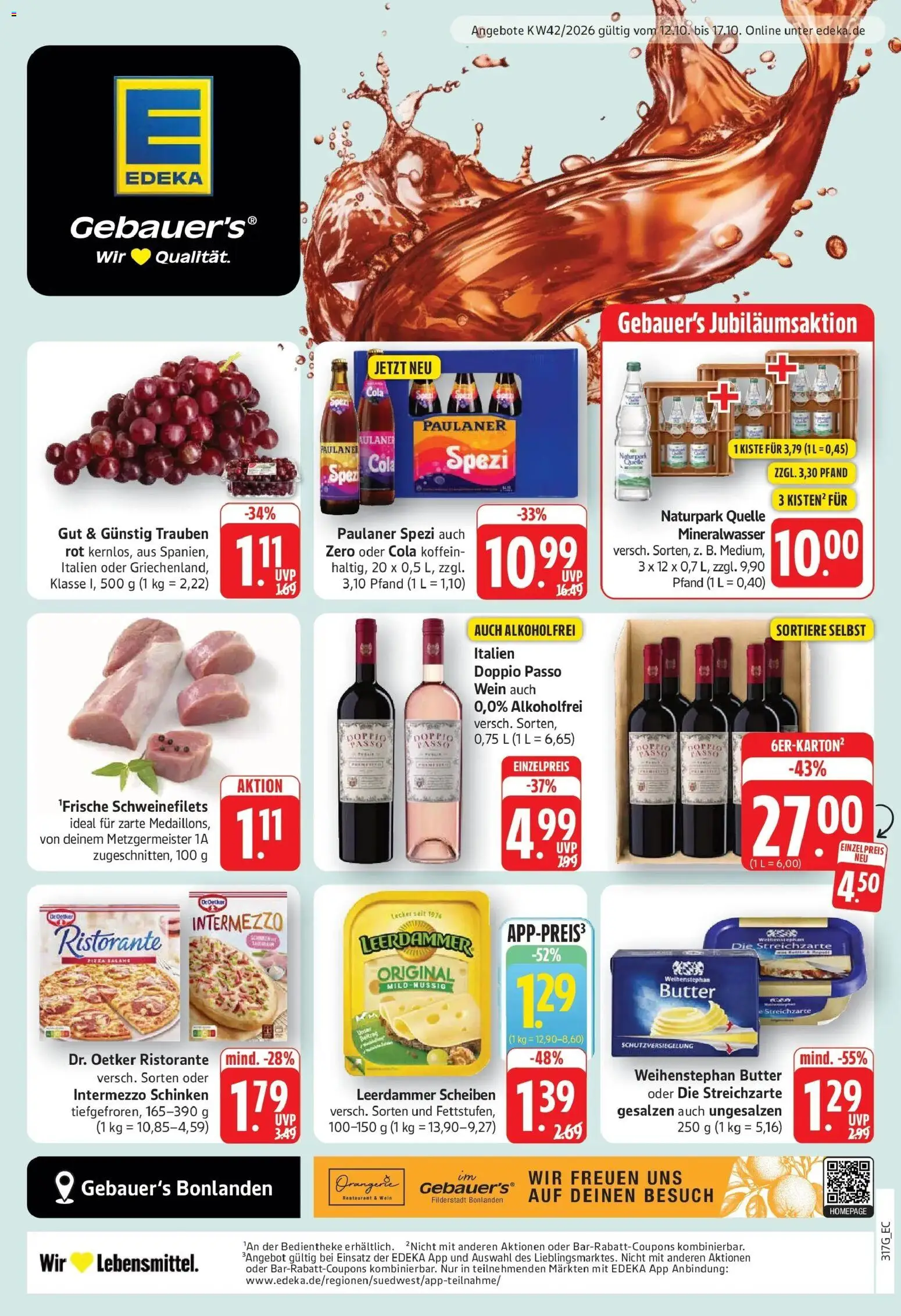 Vorschau von dem Prospekt des Geschäftes Edeka, gültig ab dem 12.10.2026