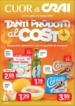 Anteprima dell'opuscolo CRAI volantino Cuor di Crai Alessandria dal negozio CRAI valido da 23/07/2026