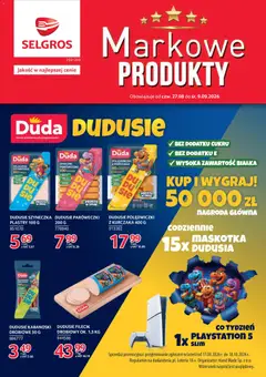 Pogląd gazetki "Selgros cash&carry gazetka - Markowe produkty" ze sklepu Selgros cash&carry ważnej od 27.08.2026