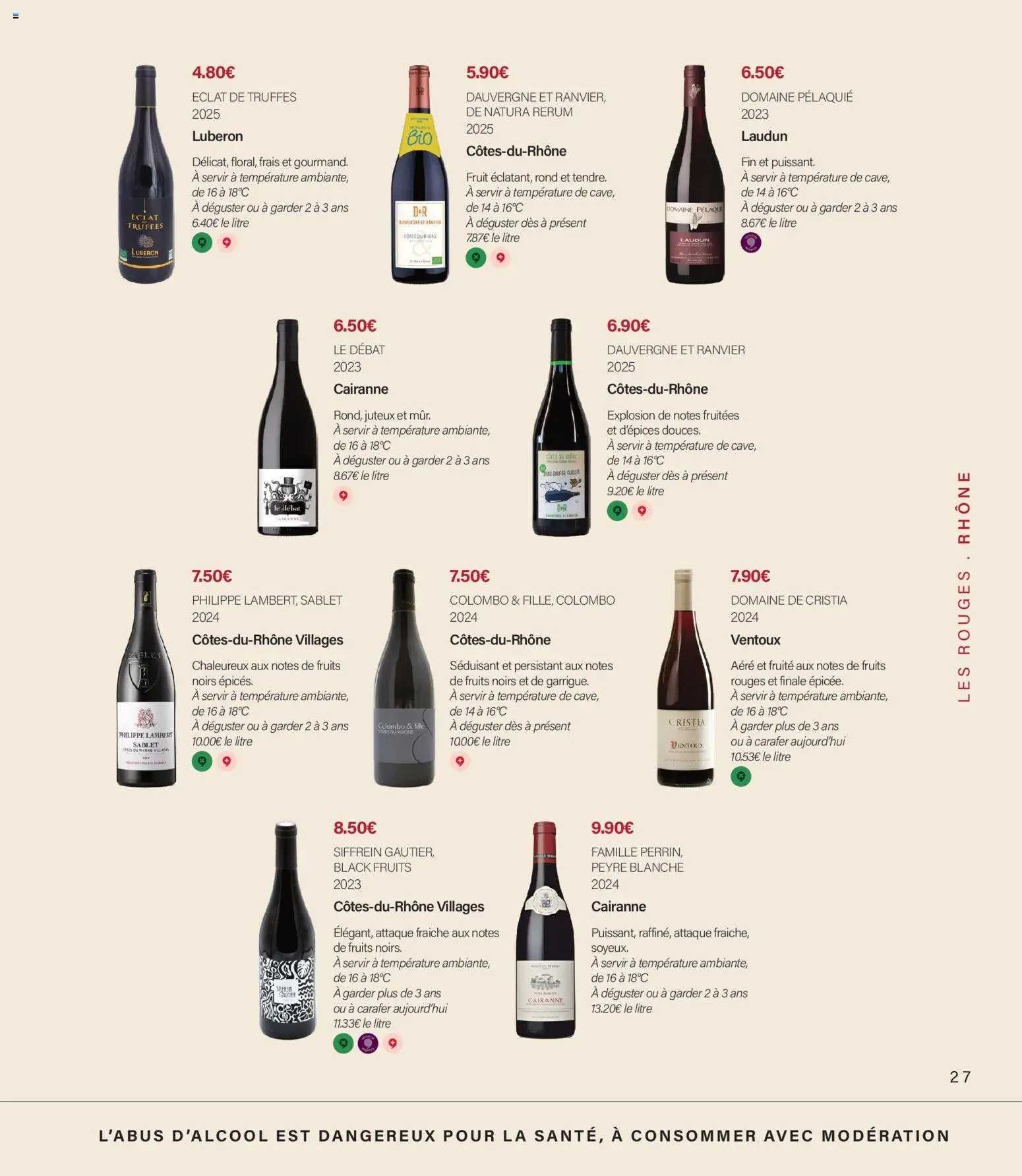 Prévisualisation de Monoprix - Guide foire aux vins du magasin Monoprix formulaire valide 11/09/2026 - Fruits