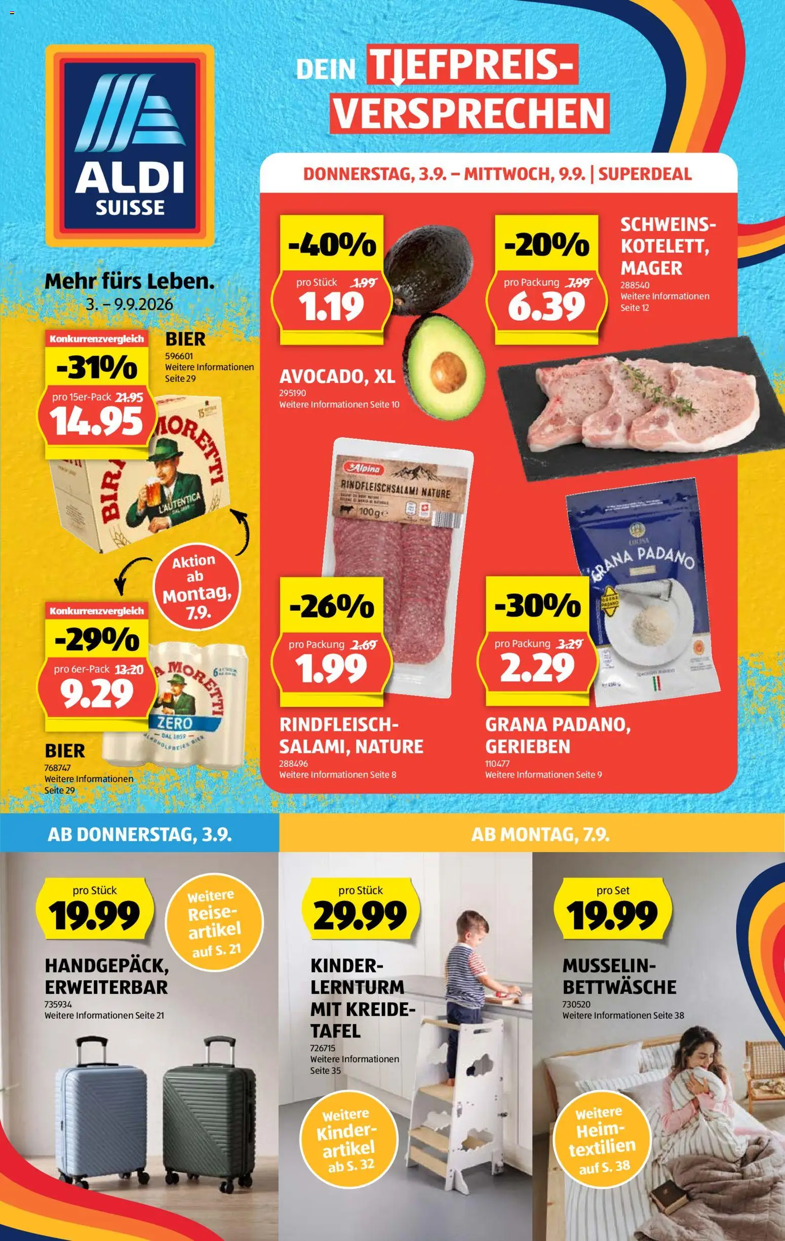 Vorschau des Merkblatts Aldi aktionen vom Shop Aldi gültig von 03.09.2026 bis 09.09.2026