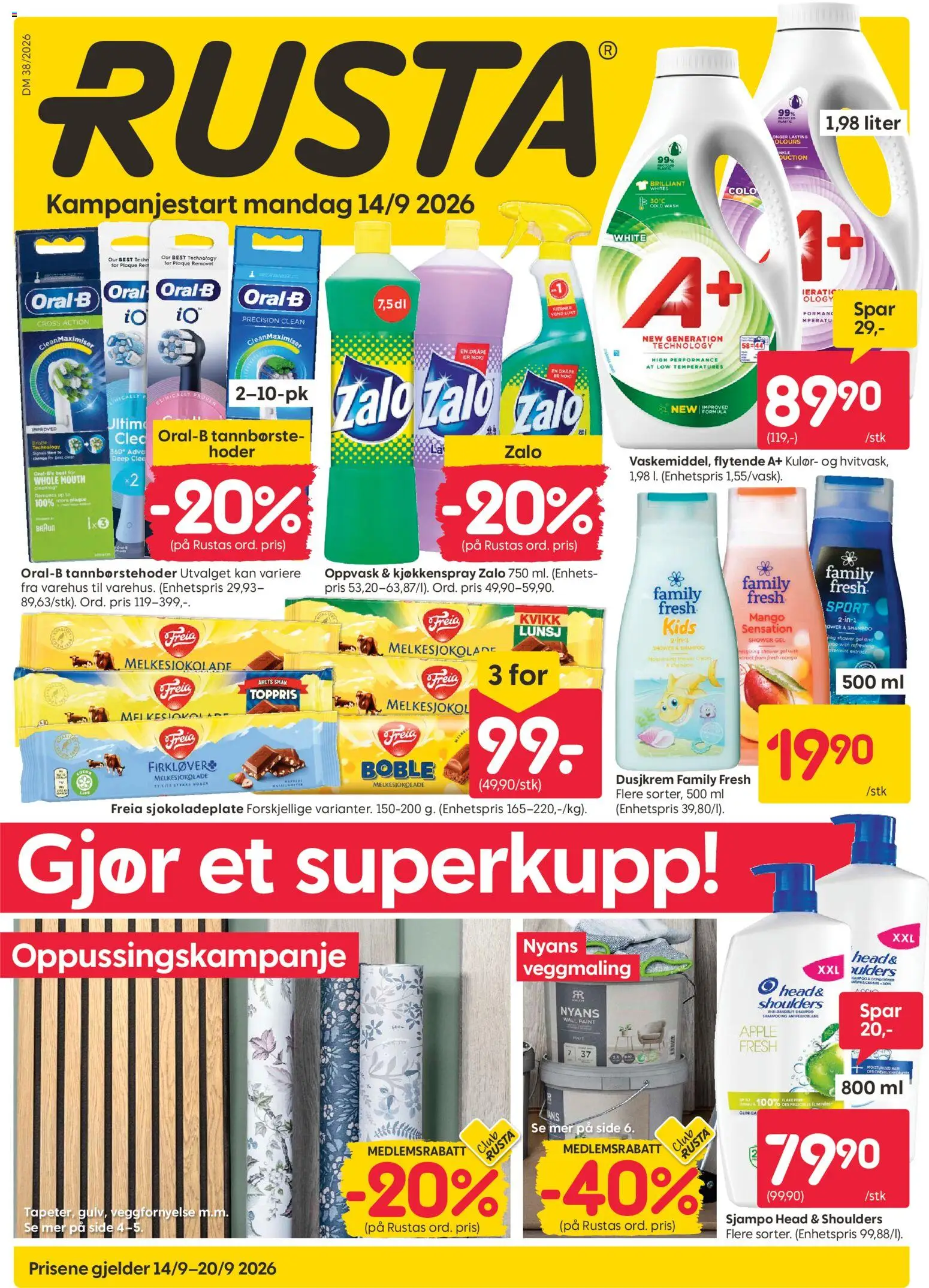 Forhåndsvis Rusta kundeavis fra butikk Rusta gyldig fra 14/09/2026