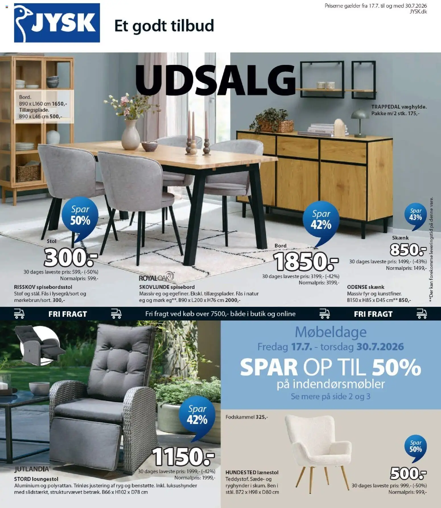 Eksempel på tilbudsavis JYSK - Tilbudsavis fra butik JYSK gyldig fra 17/07/2026