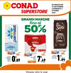 Anteprima dell'opuscolo Conad volantino Superstore Lazio dal negozio Conad valido da 23/09/2026