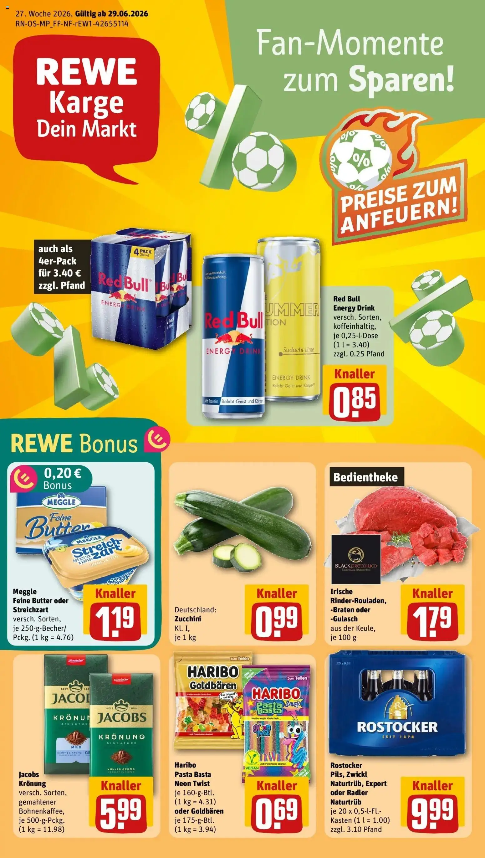 Vorschau von dem Prospekt des Geschäftes Rewe, gültig ab dem 29.06.2026