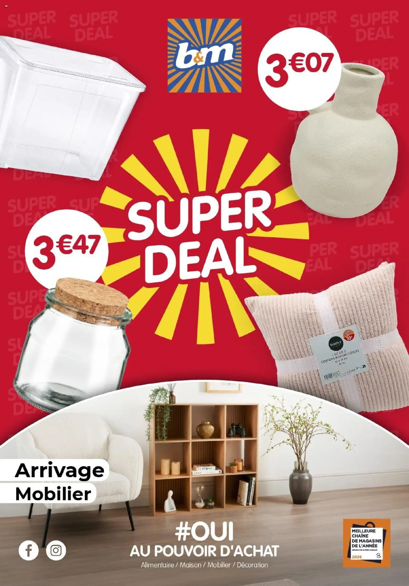 Prévisualisation de B&M Super Deal du magasin B&M formulaire valide 24/06/2026 - Décoration