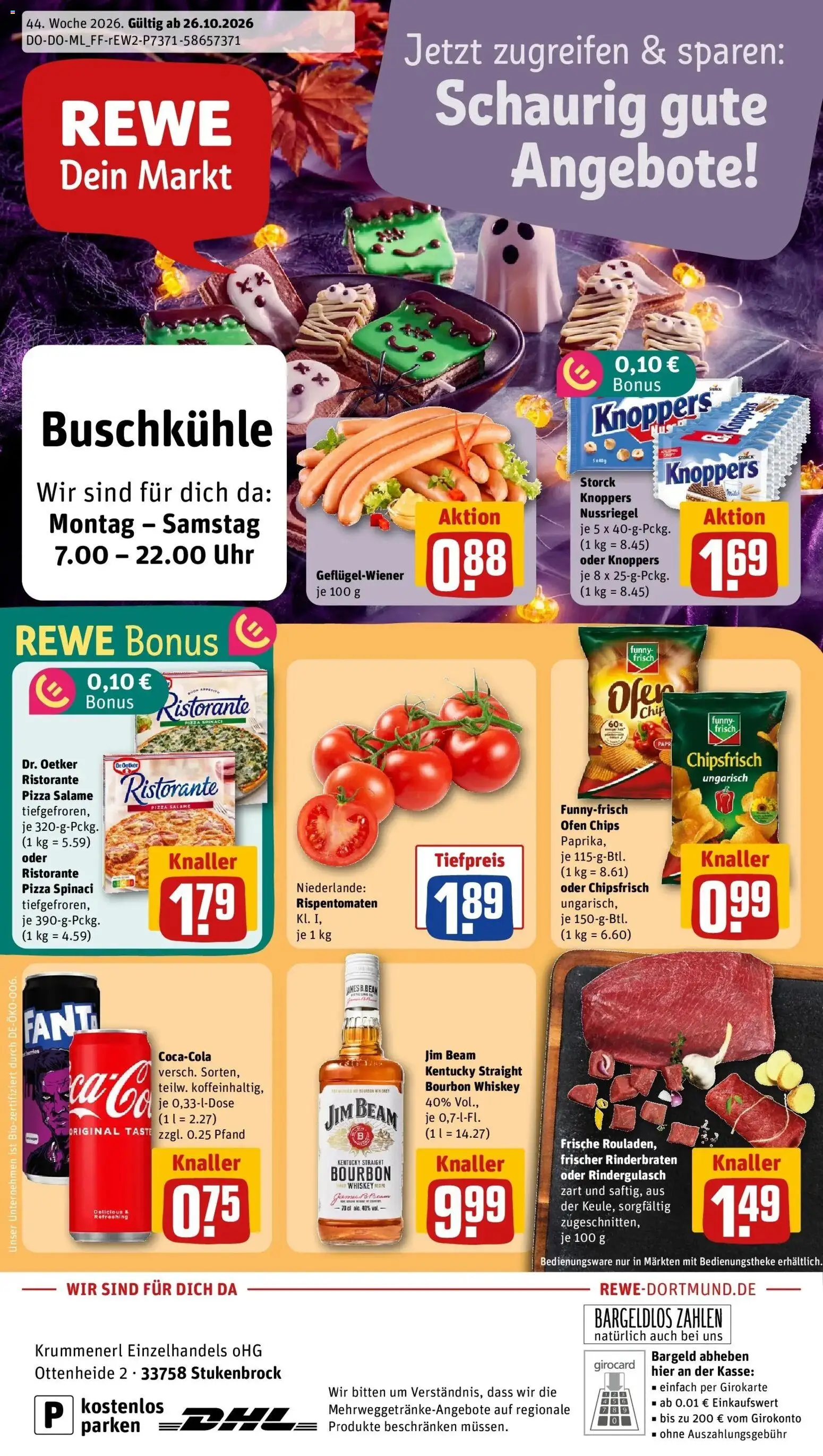 Vorschau von dem Prospekt des Geschäftes Rewe, gültig ab dem 26.10.2026