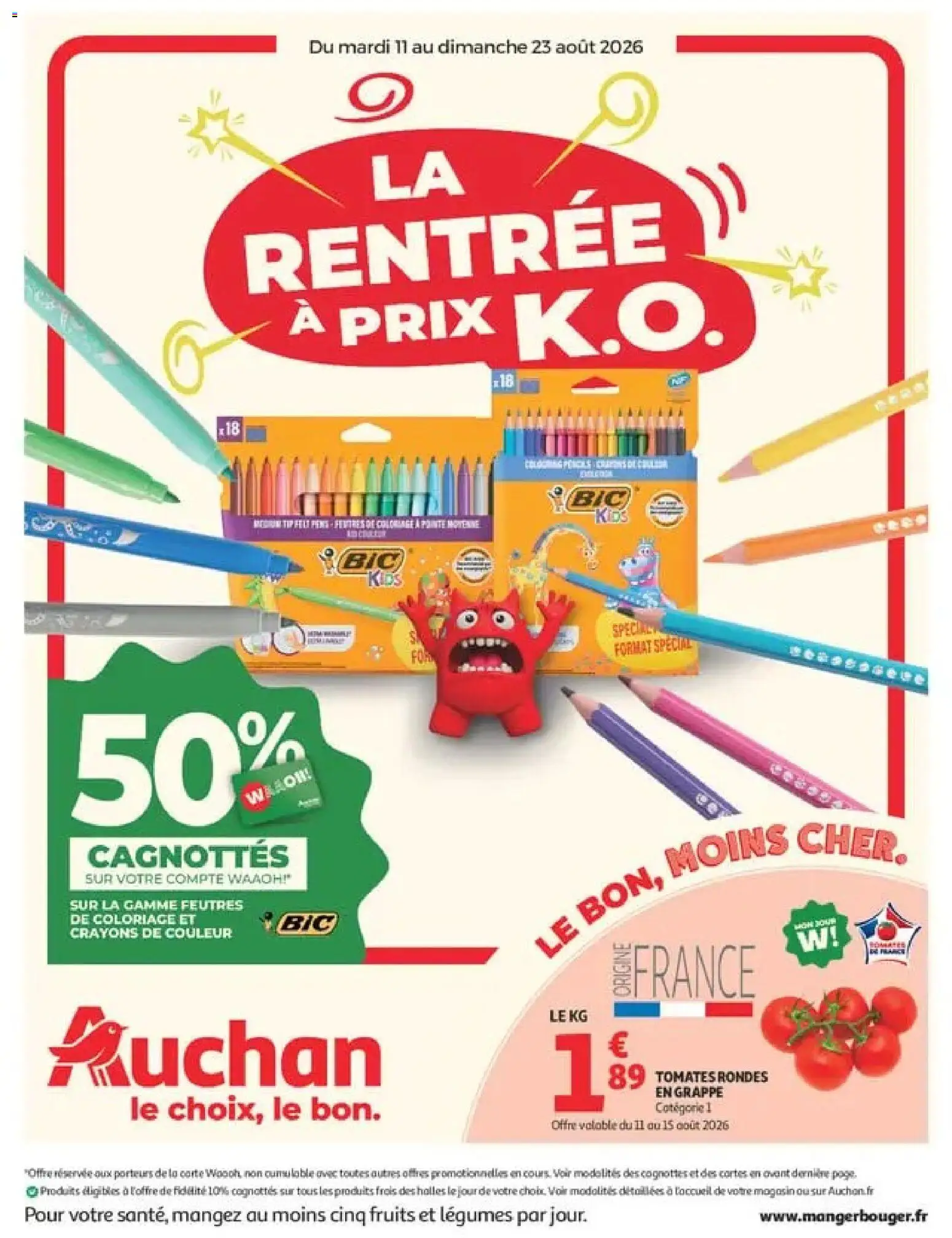Prévisualisation de Auchan catalogue du magasin Auchan formulaire valide 11/08/2026