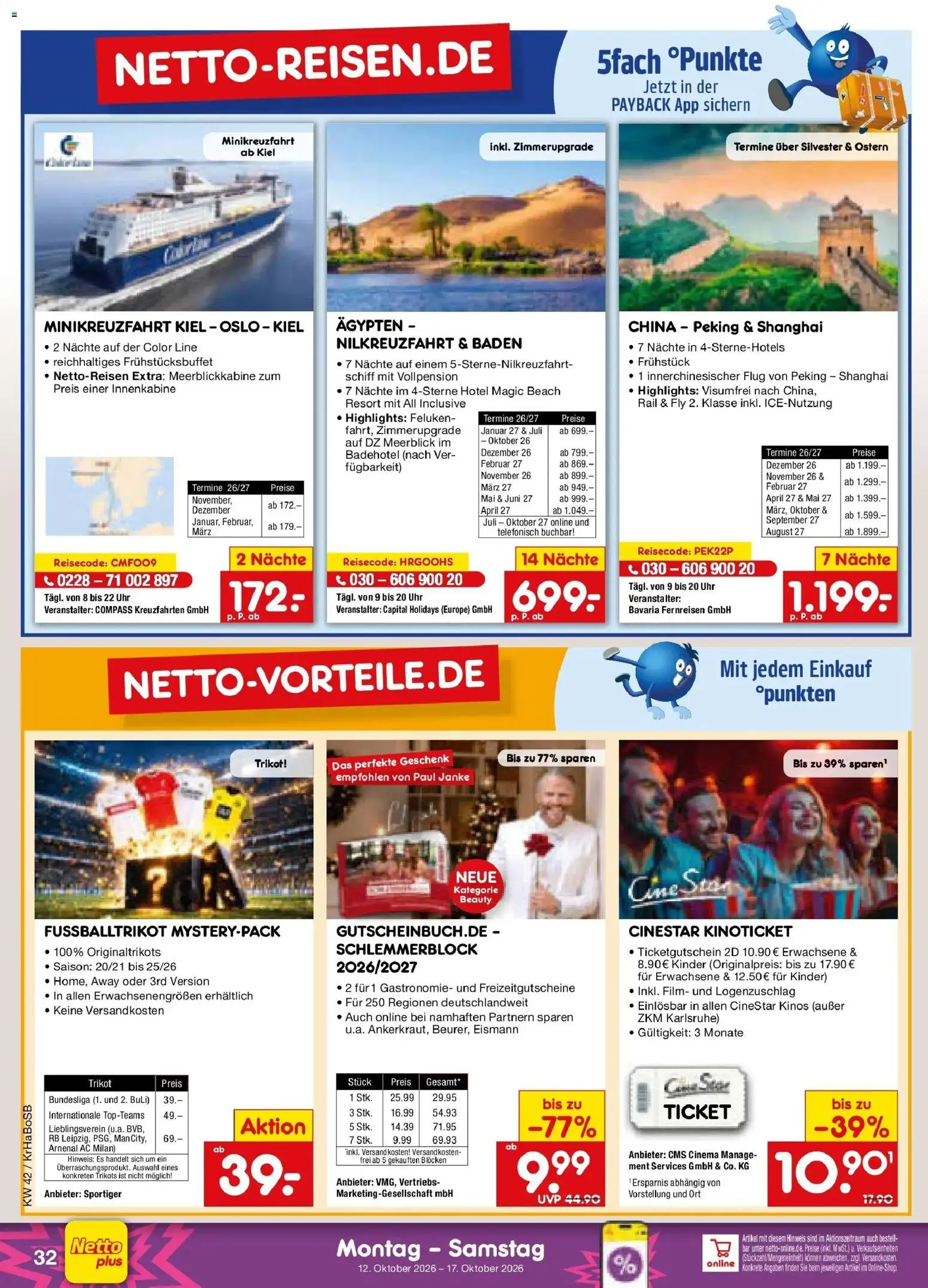 Vorschau von dem Prospekt des Geschäftes Netto Marken-Discount, gültig ab dem 12.10.2026 - Uhr