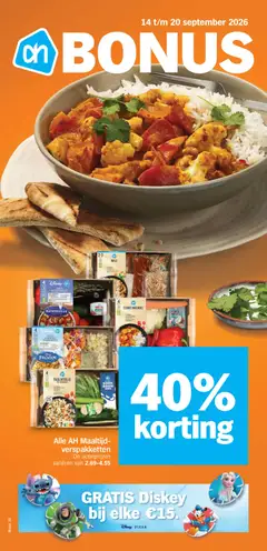 Voorbeeld van Albert Heijn folder - Bonus van winkel Albert Heijn geldig vanaf 14-09-2026