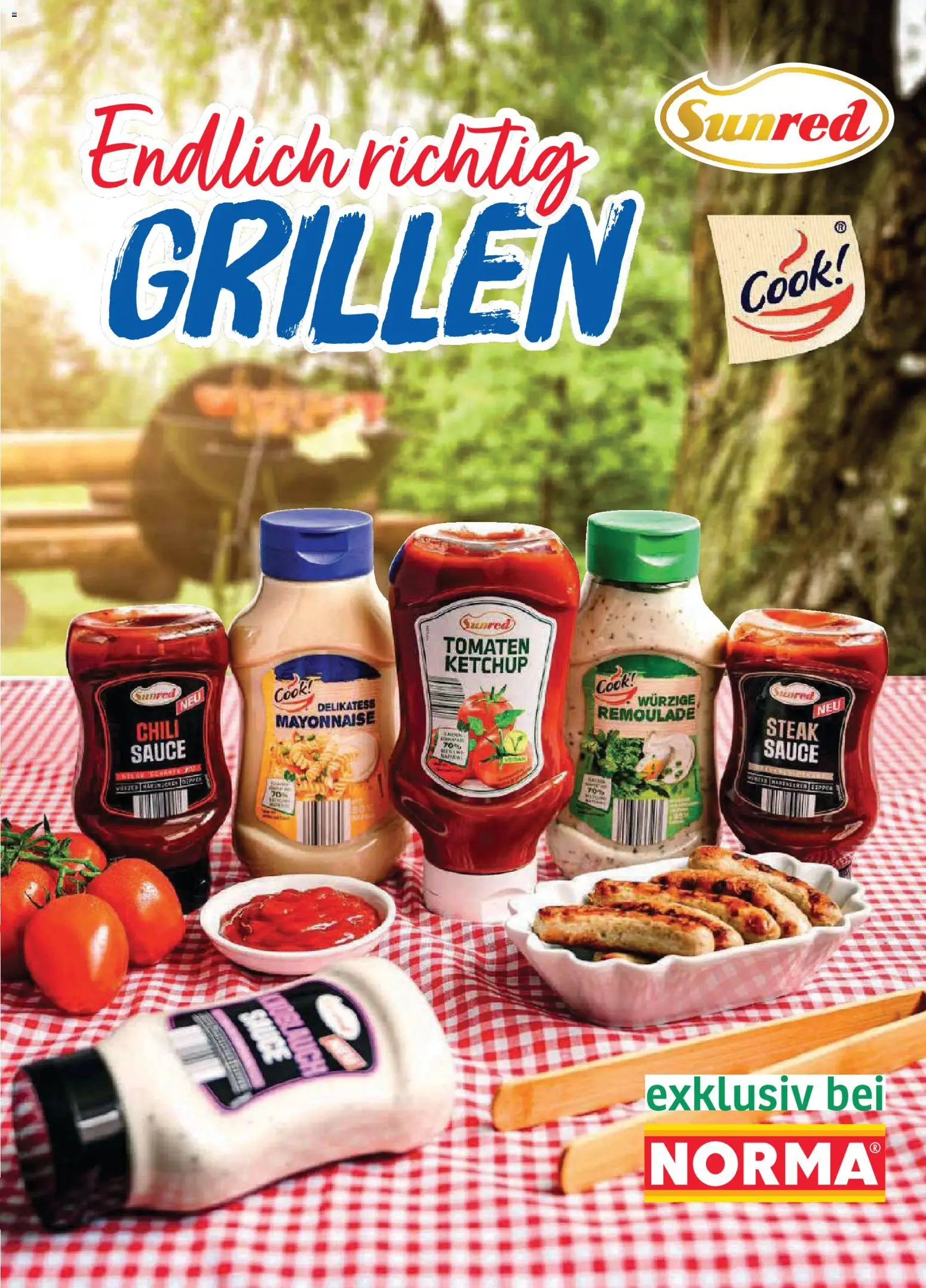 Vorschau von dem Prospekt des Geschäftes Norma, gültig ab dem 14.09.2026 - Steak, Mayonnaise, Chili, Tomaten, Ketchup