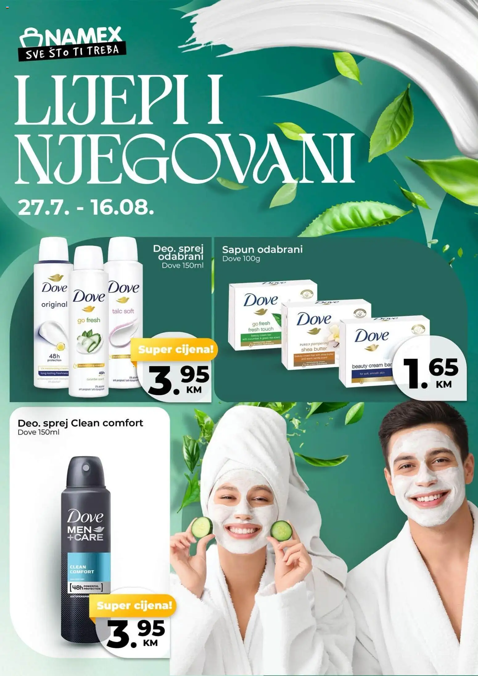 Pregled letka Namex Lijepi i njegovani trgovine Namex vrijedi od 27.07.2026