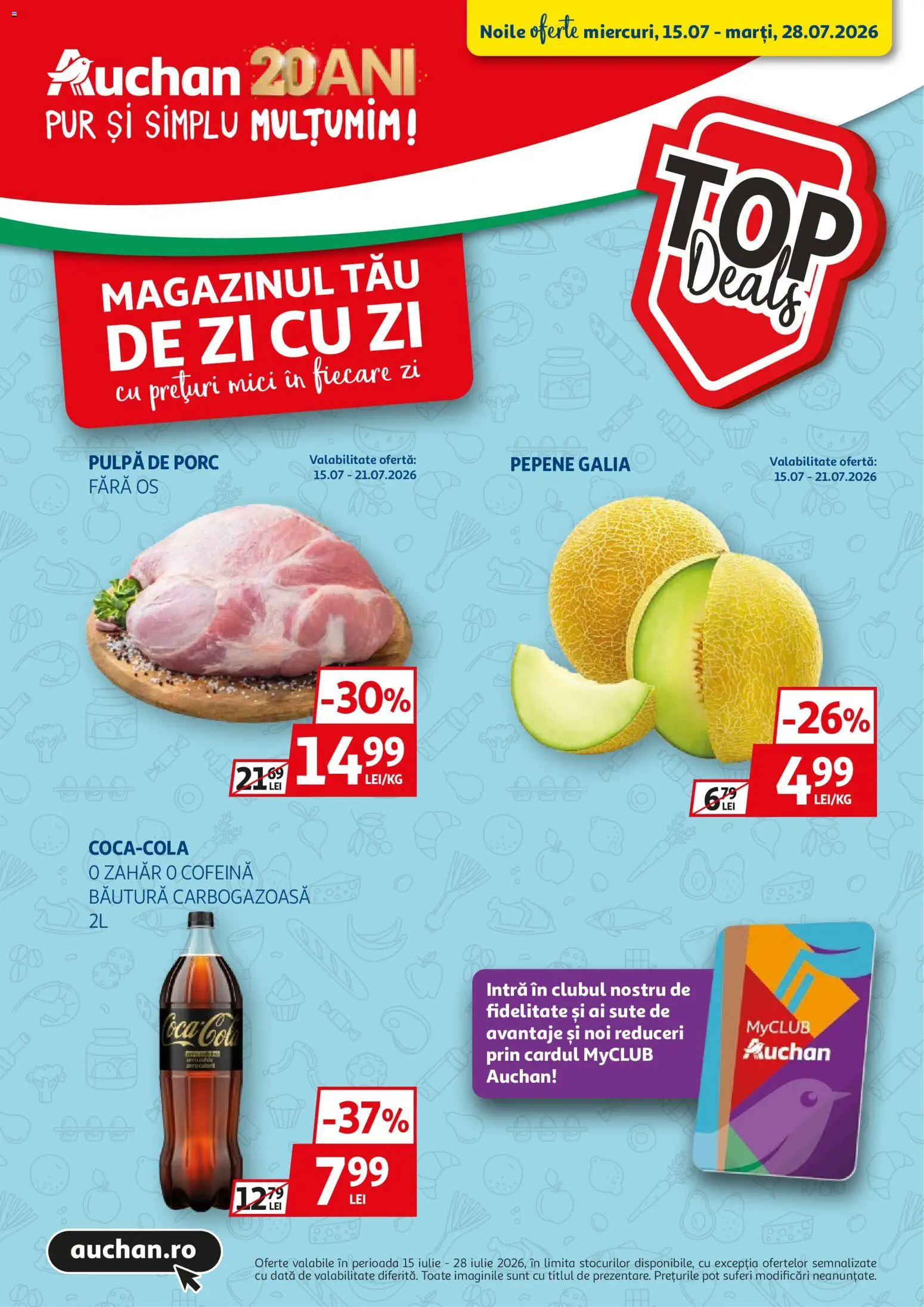 Previzualizarea de cataloage: Auchan Auchan Catalog valabil de la 15.07.2026 - Mici, Zahăr
