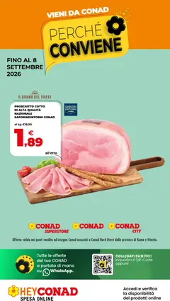 Anteprima dell'opuscolo Conad volantino Perché Conviene dal negozio Conad valido da 26/08/2026