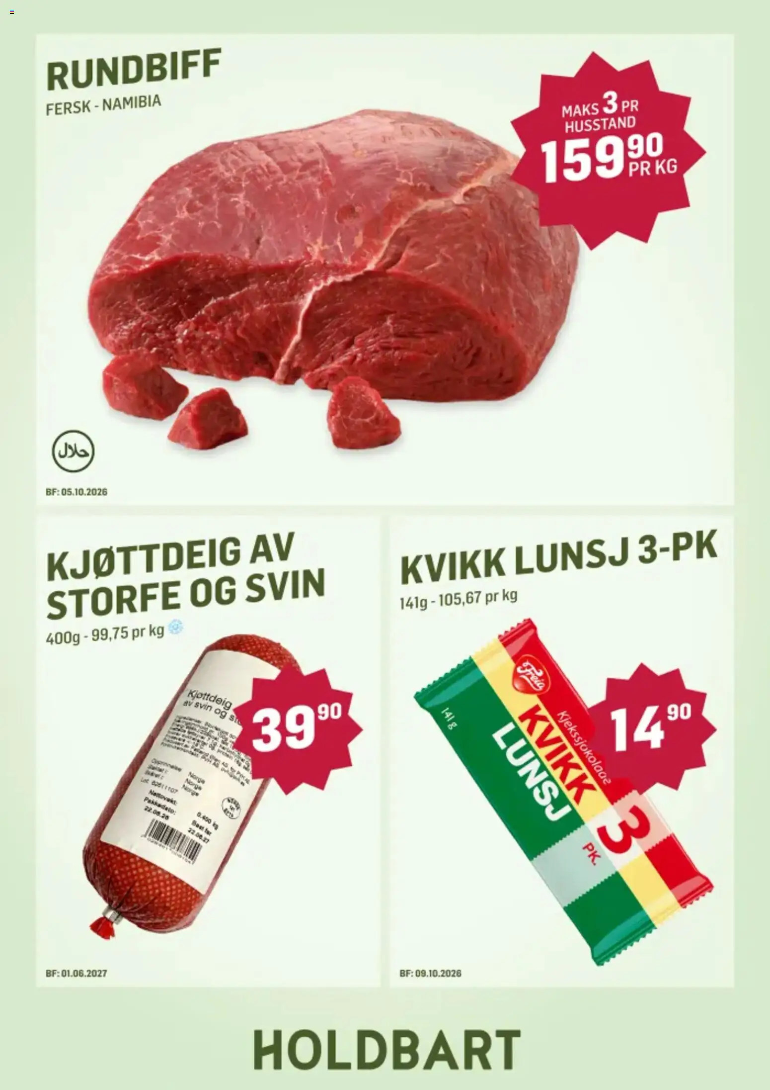 Forhåndsvis Holdbart kundeavis fra butikk Holdbart gyldig fra 17/08/2026