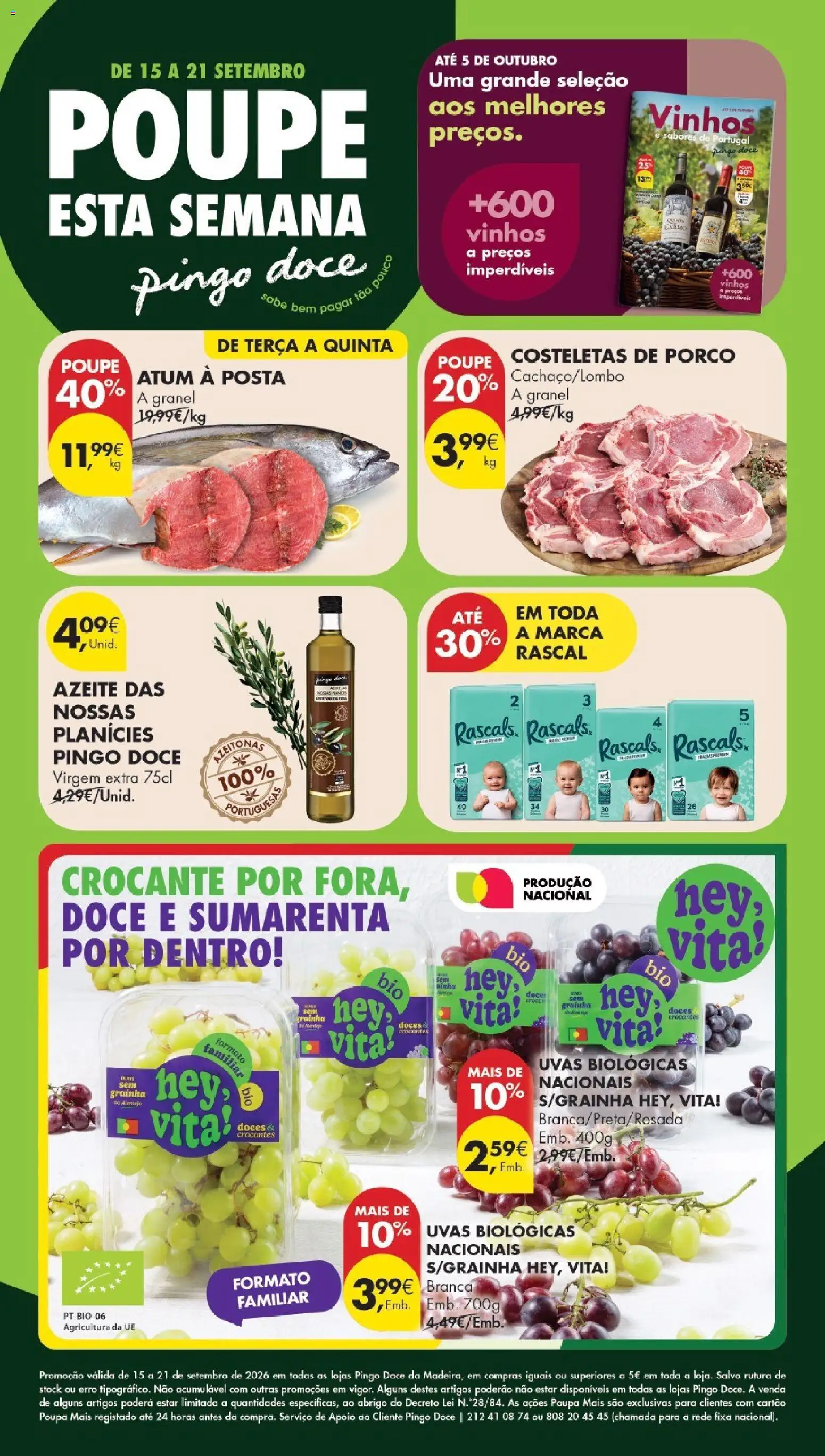 Pré-visualização do folheto da loja Pingo Doce válida a partir de 15/09/2026