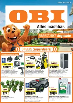 Vorschau des Merkblatts ALLES MACHBAR. BIBERSTARKE ANGEBOTE. vom Shop OBI gültig von 16.06.2026 bis 07.07.2026