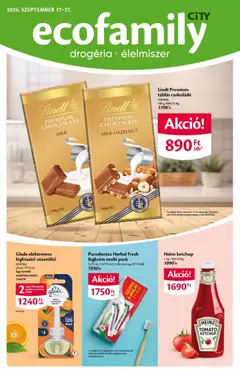 Ecofamily - Ecofamily City akciós újság megtekintése, amely érvényes 2026.09.17.-től