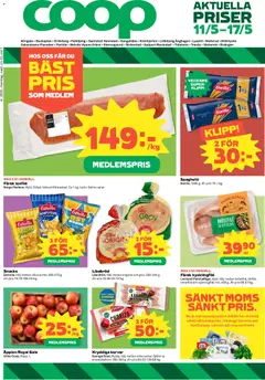 Förhandsgranska reklamblad Coop erbjudanden från butik Coop gäller från 11/05/2026