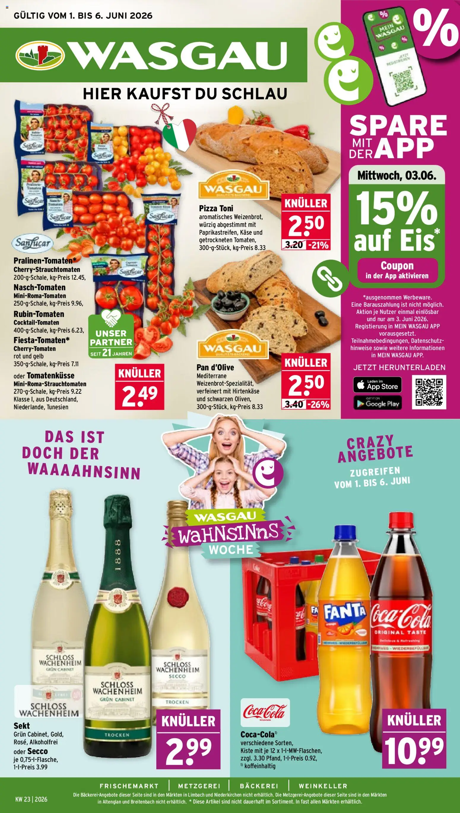 Vorschau von dem Prospekt des Geschäftes Wasgau, gültig ab dem 01.06.2026
