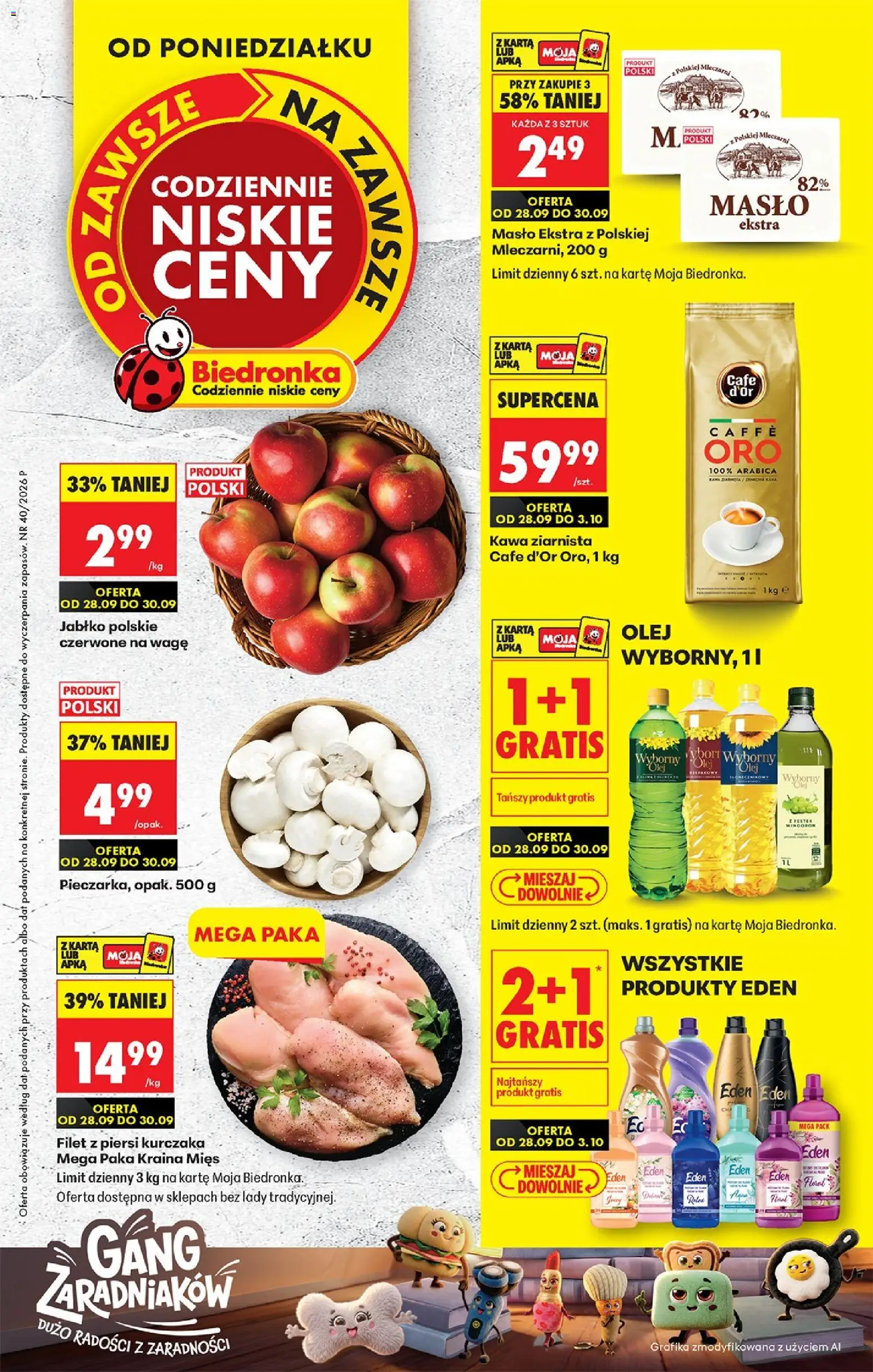 Náhled nabídky: Biedronka Polsko Biedronka Polsko leták - Codziennie niskie ceny platný od 28.09.2026