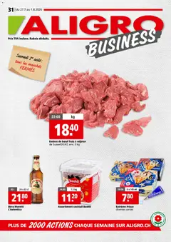 Vorschau des Merkblatts Aligro aktionen Business Chavannes, Matran, Genève, Sion vom Shop Aligro gültig von 27.07.2026 bis 01.08.2026