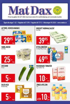 Förhandsgranska reklamblad Matdax erbjudanden från butik Matdax gäller från 27/07/2026