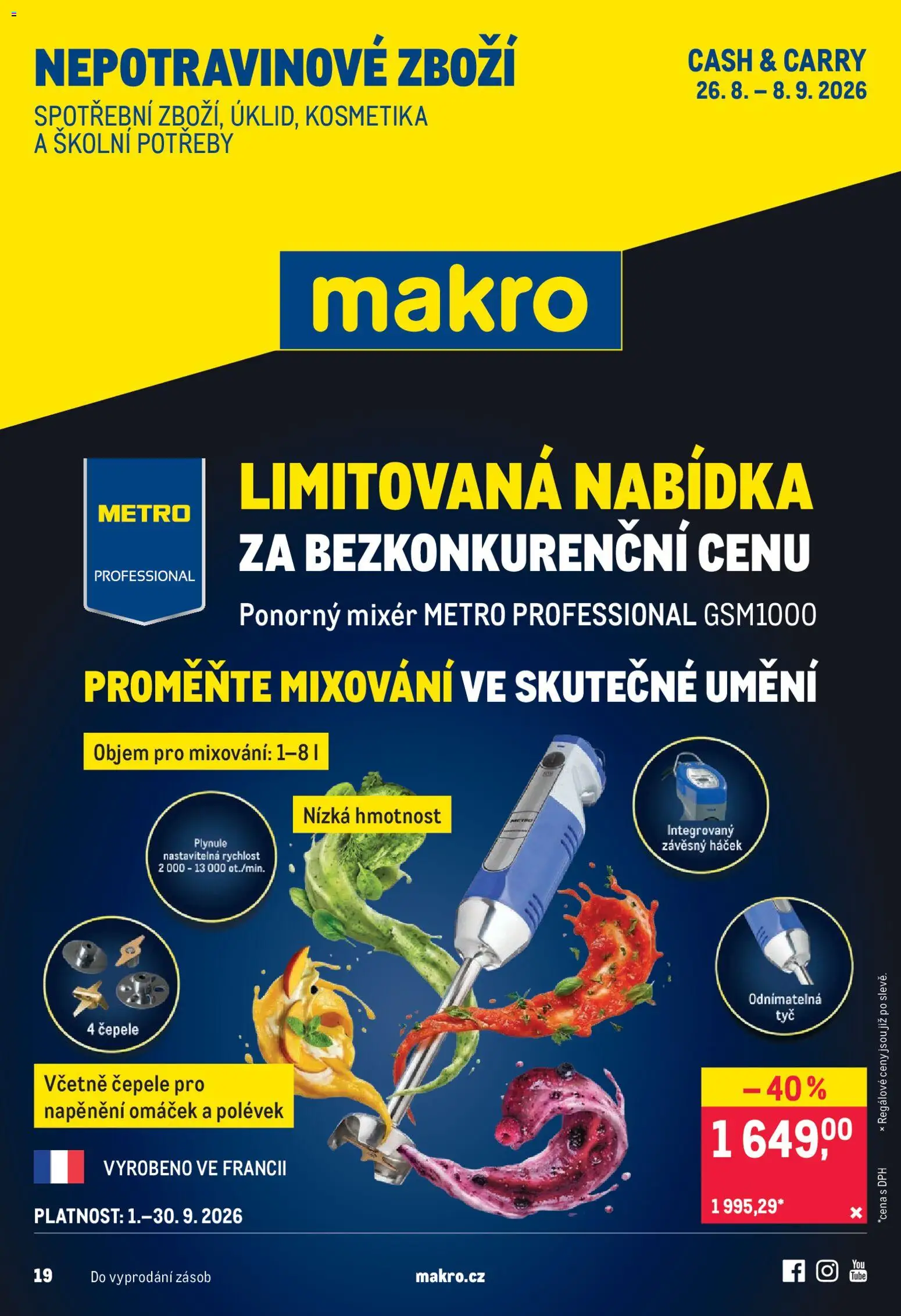 Náhled nabídky: Makro Makro leták - Nepotravinové zboží platný od 26.08.2026