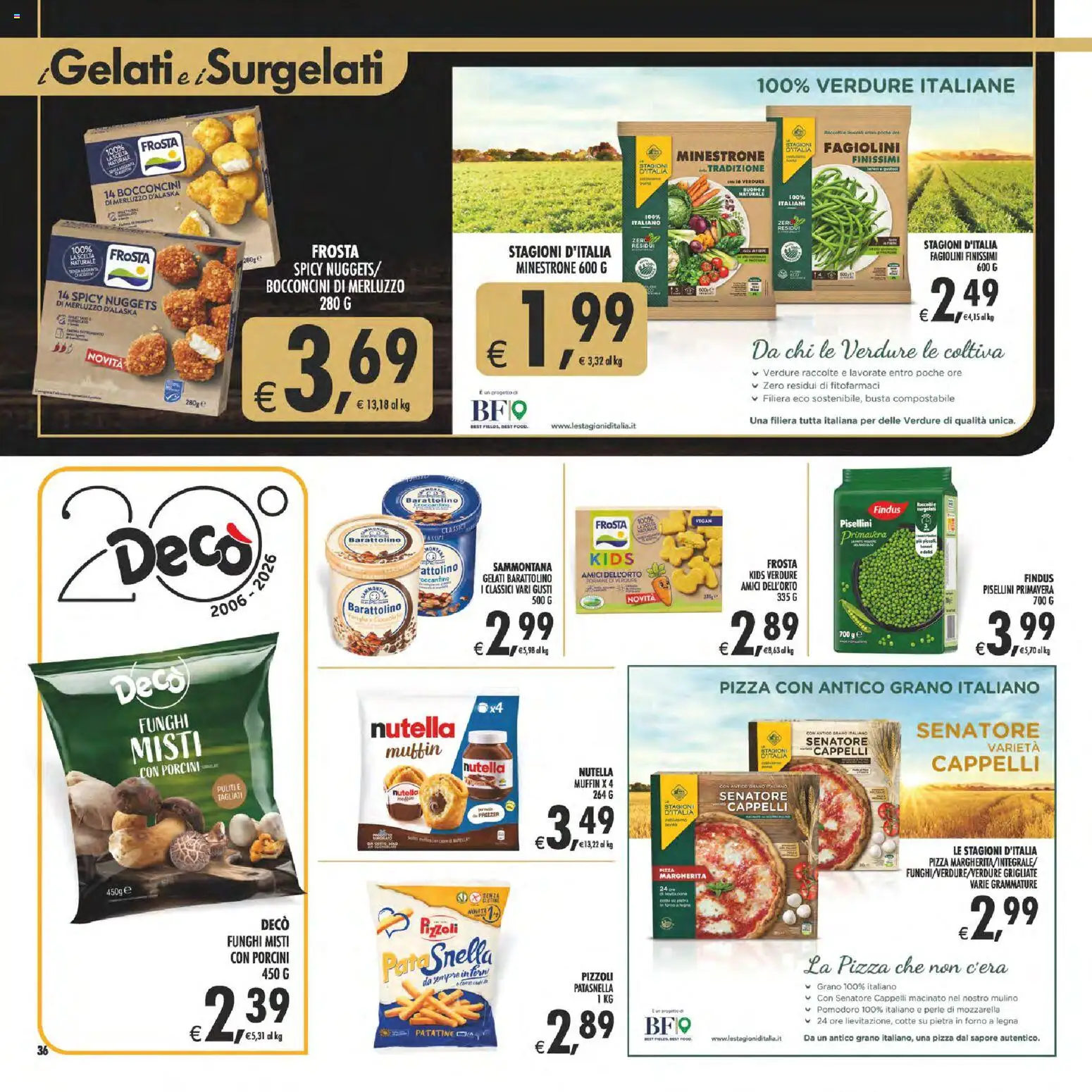 Anteprima dell'opuscolo Decò volantino Gourmet Sicilia dal negozio Decò valido da 23/10/2026 - Forno, Muffin, Pomodoro, Patatine, Fagiolini, Tè, Macinato, Merluzzo d’Alaska