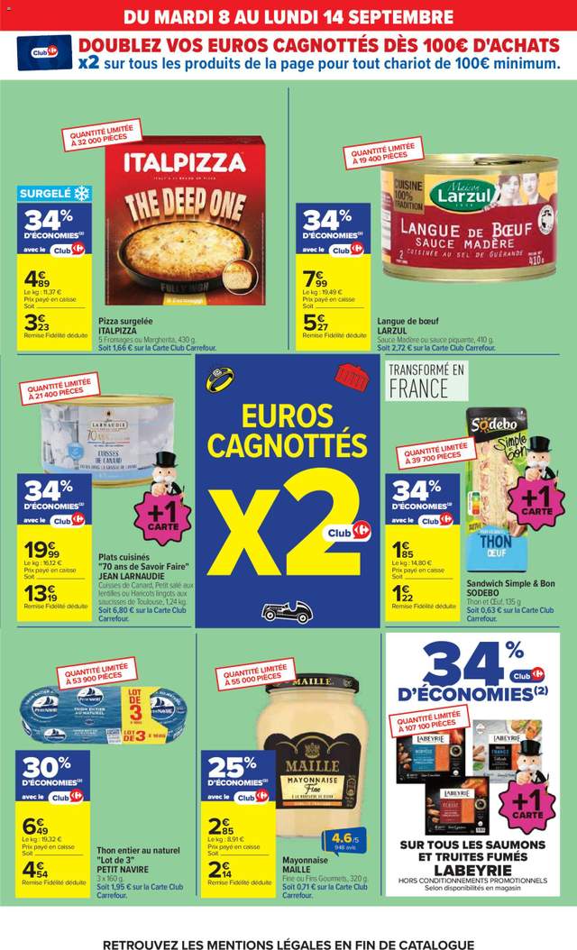Nouveau catalogue Carrefour à partir du 08/09