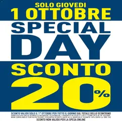 Anteprima dell'opuscolo PIM Supermercati volantino Special Day 1 Ottobre dal negozio PIM Supermercati valido da 01/10/2026