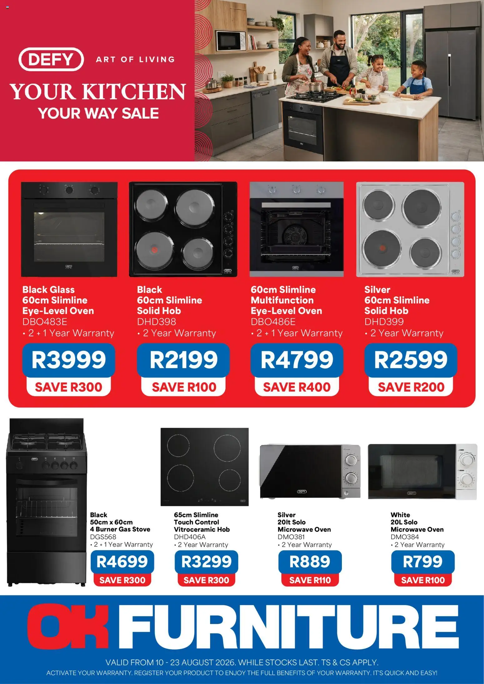 Preview of OK Furniture flyer valid from 10/08/2026