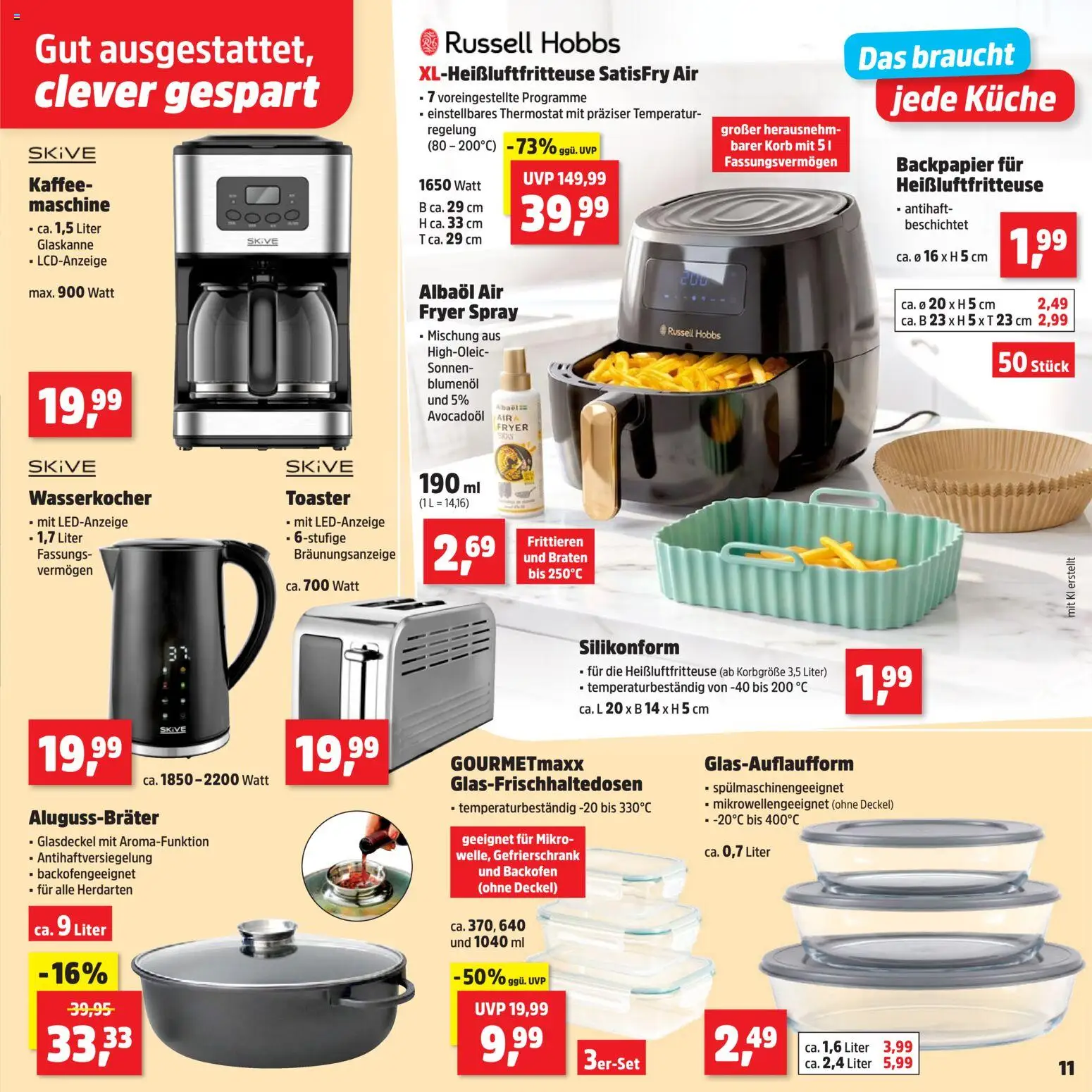 Vorschau von dem Prospekt des Geschäftes Thomas Philipps, gültig ab dem 02.11.2026 - Kaffee, Heißluftfritteuse, Küche, Gefrierschrank, Wasserkocher, Backofen, Toaster, Korb