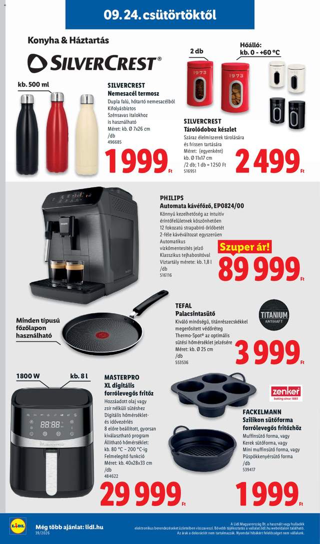 Új Lidl akciós újság 09.24.