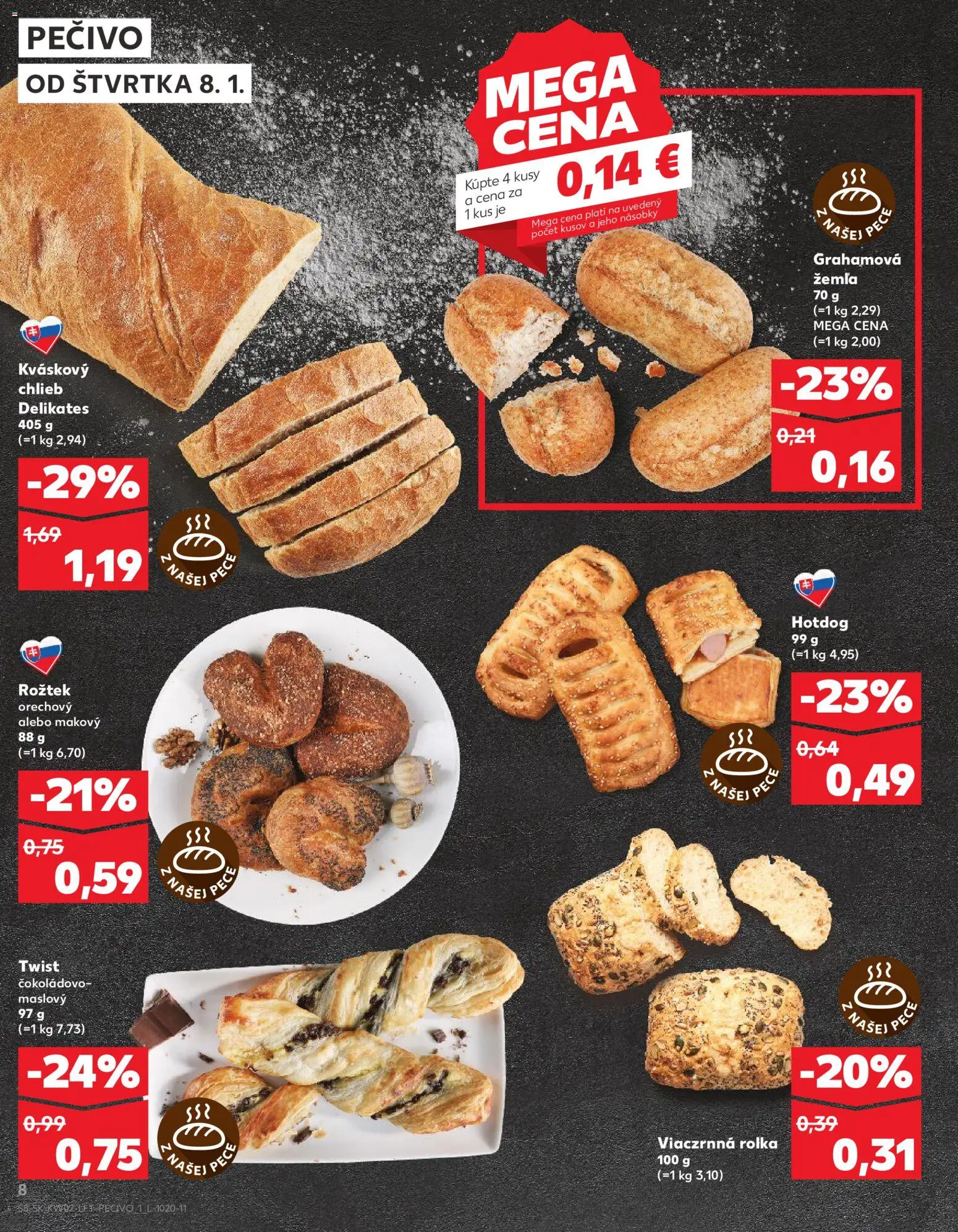 Náhľad Kaufland letáku platného od 08.01.2026