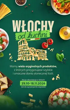 Pogląd gazetki "Stokrotka gazetka - Włochy od kuchni" ze sklepu Stokrotka ważnej od 29.10.2026